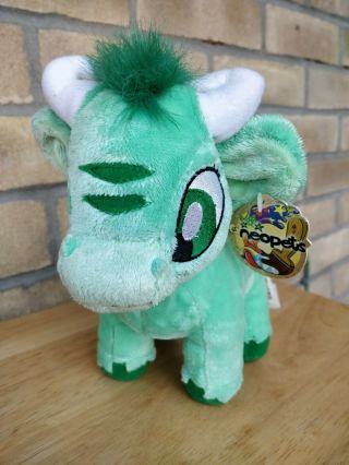 Neopets Green Kau Plushie - Rare Plush With Tags - Soft Toy / Stuffed Animal