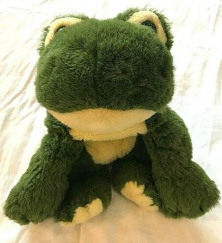 Ganz 1997 Fargo Frog Plush Froggie Toad Green Yellow 15 " Tall Vintage