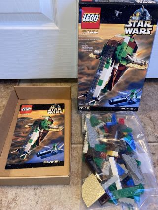 Lego Star Wars 7144 Boba Fett Slave I Complete W/ Box & Instructions
