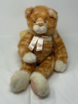 Russ Plush Scratch Kitty Cat Orange Tabby Striped Kitten Stuffed Animal 15 " Toy