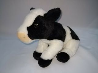 Webkinz Signature Cow Black White Plush Ganz Stuffed Animal Wks1013 [no Code]