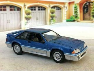 Ultra Rare 3rd Gen 1979 - 1993 Fox Body Ford Mustang 5.  0 Gt 1/64 Scale Ltd Ed K12