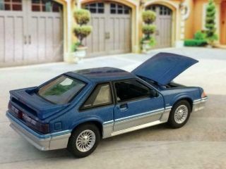Ultra Rare 3rd Gen 1979 - 1993 Fox Body Ford Mustang 5.  0 GT 1/64 Scale Ltd Ed K12 2