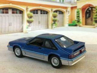 Ultra Rare 3rd Gen 1979 - 1993 Fox Body Ford Mustang 5.  0 GT 1/64 Scale Ltd Ed K12 3