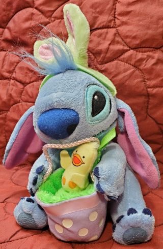 Disney Hoop Ac1207 E349x0015 Lilo & Stich Character Easter Plush Bunny Basket