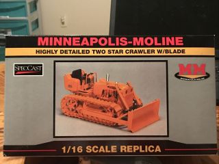 Minneapolis - Moline Two Star Crawler W/ Blade - Speccast 1:16 Scale Sct233