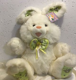Large 20 " Easter Bunny Plush Floppy Ears Big Feet Bow Kids Of America,  Orig Tags