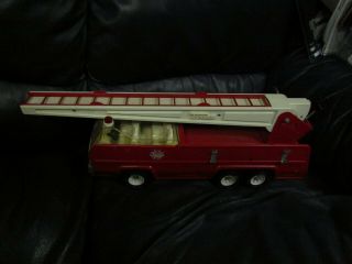 Tonka Aerial Ladder Fire Truck 1974 2960 Fully Pressed Steel 24 " Long