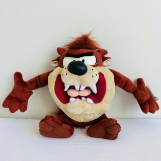 Wb Looney Tunes Tazmanian Devil Plush Stuffed Animal Toy 12 "