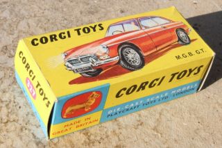 Corgi 327 Mg Mgb Gt Box Only 1960s