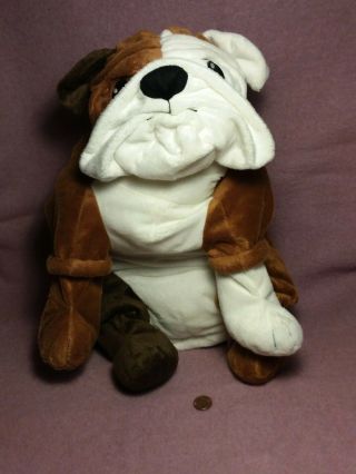 21 " Ikea English Bulldog Dog Brown White Plush Stuffed Animal