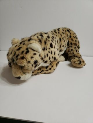 Fao Schwarz Leopard Plush Stuffed Animal Cat Spotted Toys R Us 20 " 2013