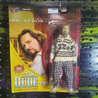 The Big Lebowski The Dude Action Figure With Rug