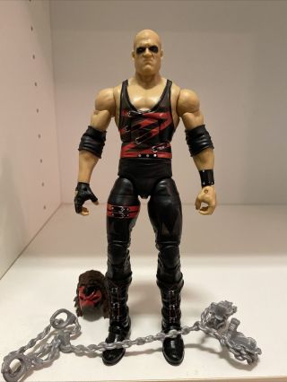 Wwe Mattel Elite Ringside Exclusive Kane Action Figure With Shackles And Mask