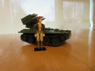 Gi Joe Wolverine 1983 Missing Tow Cable W/ Driver Cover Girl