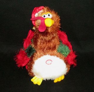 Dan Dee Christmas Turkey Plush Animated Sings Dances Deck The Halls Gobbles