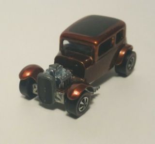 " Flash " 68 Mattel Vintage Hot Wheels Redline 32 Ford Vicky Burnt Orange Nr