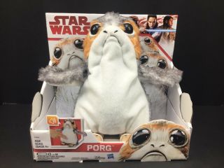 Disney Star Wars Porg The Last Jedi Electronic Interactive Plush Toy By Hasbro