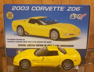 Franklin 1/24 2003 Yellow Corvette Z06 Special Limited Edition