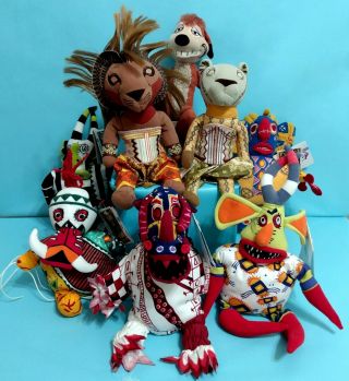 Lion King Broadway Musical Plush Toy Set Of 8 Stuffed Toys Pellet Filled Seats