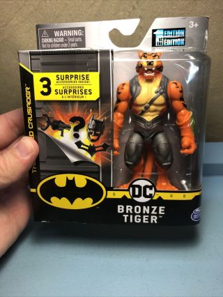 Spin Master Dc Universe Caped Crusader Bronze Tiger 4” Figure Batman Wave 3