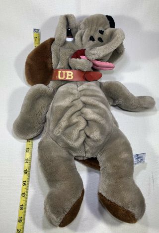 Vintage Kennel Club Dog Plush Puppet Stuffed Animal Playthings1986 Brown Gray