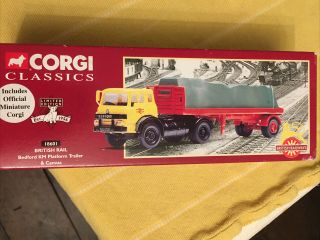 Corgi Classics - 1:50 British Rail Bedford Km Platform Trailer & Canvas Ltd Ed