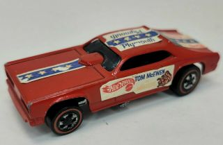 Vintage 1969 Hot Wheels Redline Tom Mcewen Plymouth Mongoose Funny Car Coca - Cola