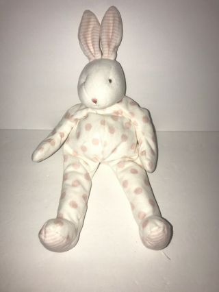 Bunnies By The Bay Pink Polka Dot Bunny Rabbit Stripes Stuffed Animal Plush