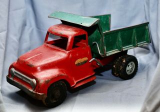 Vintage Tonka Toys Mound Metalcraft Pressed Steel Toy Dump Truck Ca.  1950