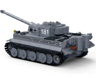 WW2 Military German King Tiger Tank Building Blocks Model Set Brick Building 2