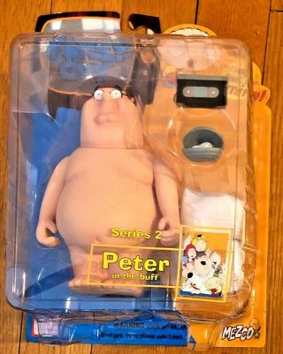 Family Guy Series 2 Action Figure Peter In The Buff Nrfp 2005 Mezco