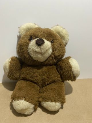 Vintage Musical Wind Up Stuffed Animal Teddy Bear.  It’s A Small World After All