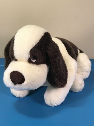 Russ Berrie Brown White St Bernard 16 " Long Puppy Dog " Gaucho " Plush