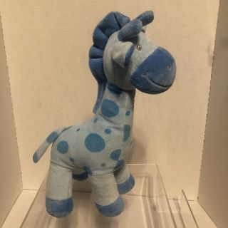 2015 Toys R Us Plush Blue Giraffe Polka Dots Large Baby Stuffed Animal Geoffrey