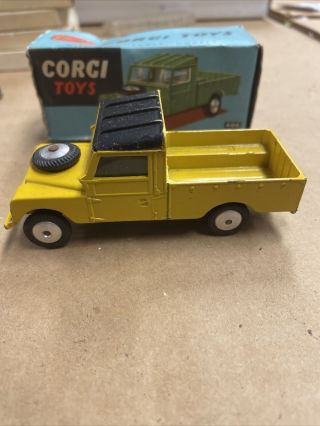 Vintage Corgi Land Rover 406 In Yellow Very Rare