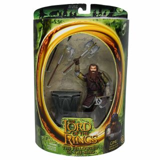 Lord Of The Rings Gimli Fellowship Of The Ring Toy Biz Action Figure
