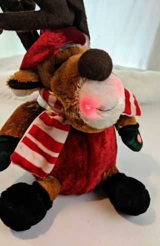 Dan Dee Collectors Choice Reindeer Christmas Lights Up Sings Winter Wonderland
