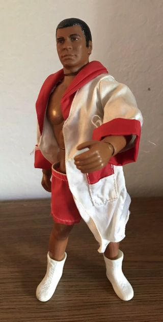 Mego Muhammad Ali Vintage 1970’s The Champ Figure With Boots And Trunks And Robe