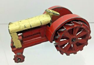 Vintage Dinky Toys 22e Early Fordson Tractor For Restoration Red And Cream