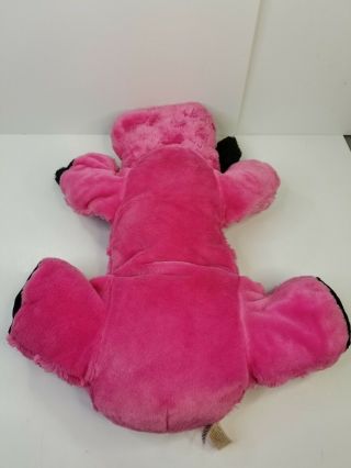 Plush Hot Pink Puppy Dog Dan Dee Soft Pillow Laying Floppy Stuffed Toy 26 