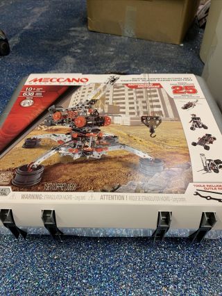 Meccano Erector Construction 25 In 1 Building Set 638 Parts For Ages 10 S