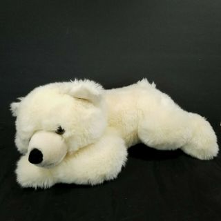 Aurora Polar Bear Plush Stuffed Animal Slushy Flopsie Cream Off White 18 " Large