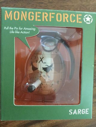 Kidrobot Frank Kozik Mongerforce Sarge Desert Camo Soft Vinyl Figure 5 " Mib 2007