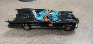 Vintage Rare Red Wheels Corgi Toys Great Britain Batman Batmobile Car -
