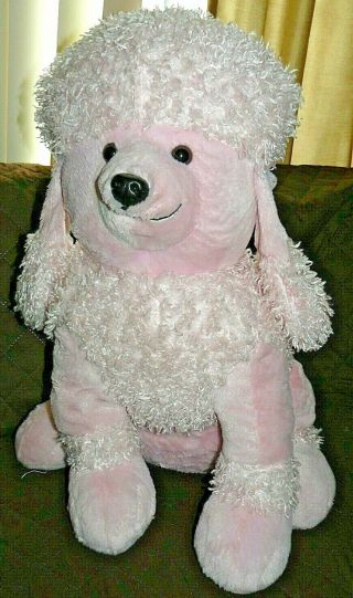 Dan Dee Pink Sitting Poodle Plush 24 "