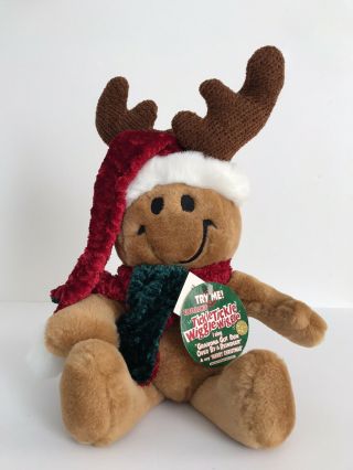 Tickle Wiggle Christmas Gingerbread Man Plush Sings Grandma Ran Over By Reindeer