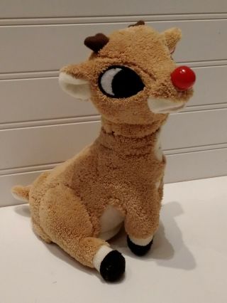 Gemmy Industries Singing Rudolph The Red Nosed Reindeer 8 " Plush Stuffed Animal