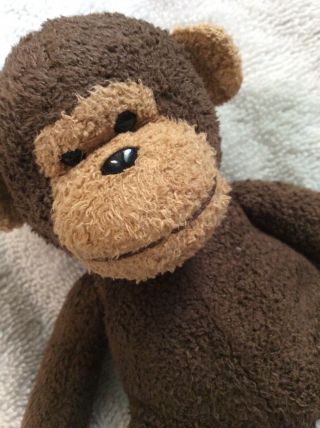 Russ Luv Pets Mulligan Monkey 7 " Chamois Feel Bean Bag Chimp Plush Stuffed Suede