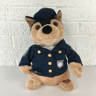 Sound N Light Animatronics Police Dog Bad Boys Plush Singing Toy German Shepherd